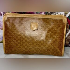 Authentic Vintage Macadam Celine Large Clutch
